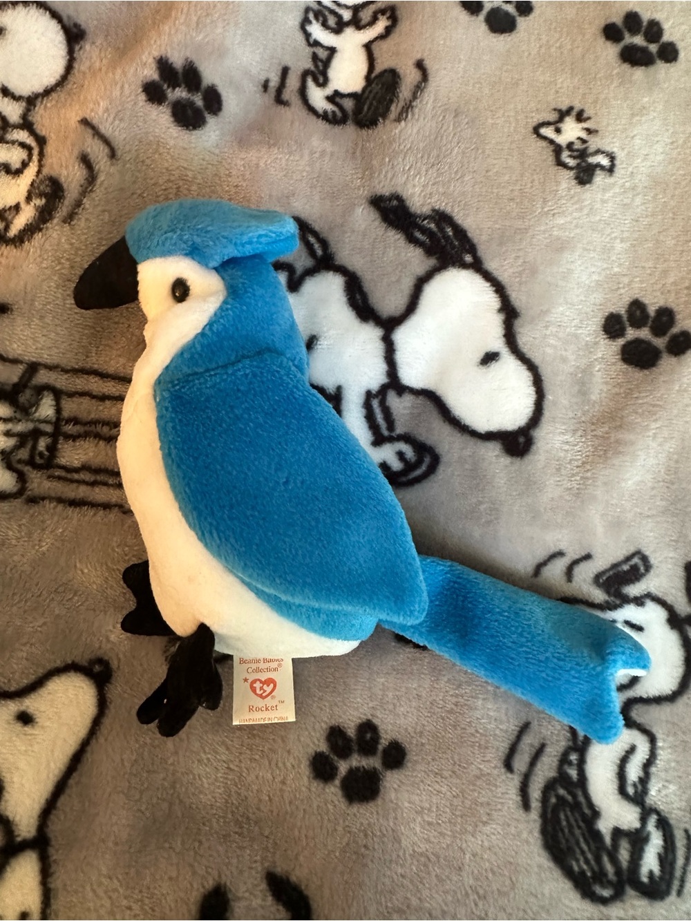 Ty Beanie Babies Collection Rocket blue jay bird 1 unit